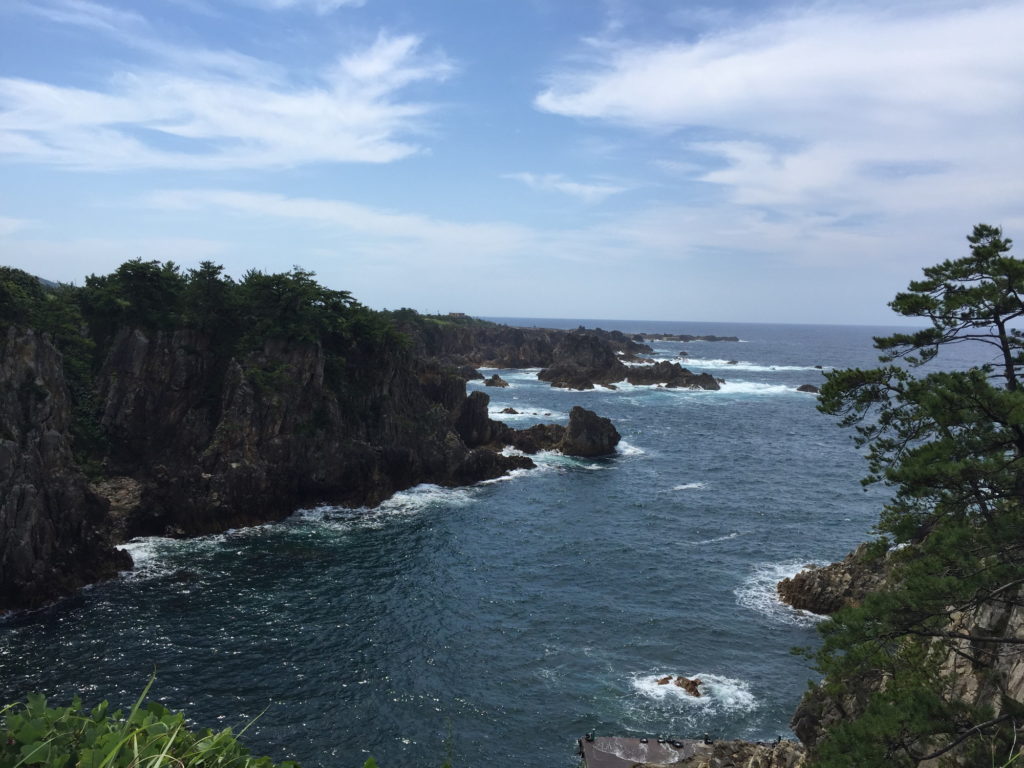 揚島遊園からの尖閣湾の眺め