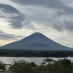 精進湖から見た富士山