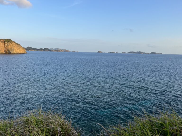 母島から見た海